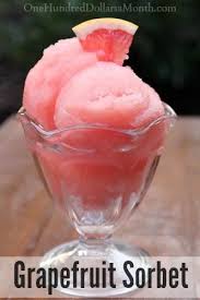 Grapefruit Sorbet Recipe En 2020 Recette Sorbet Recette Melon Yaourt Glace