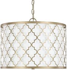 Capital Lighting 4545bg 582 Ellis Brushed Gold Drum Hanging Light Cpt 4545bg 582