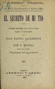 El libro secreto de juan también evangelio apócrifo de juan es un texto de enseñanzas gnósticas del siglo ii, 1 al cual se le ha dado un contexto cristiano. File El Secreto De Mi Tio Pasatiempo Comico Lirico En Un Acto Y En Prosa Ia Elsecretodemitop00laja Pdf Wikimedia Commons