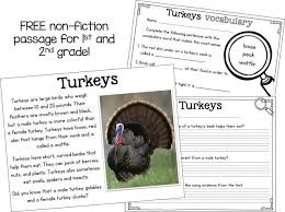 Free Nonfiction Passage About Turkeys Nonfiction Passages Thanksgiving Reading Passages Thanksgiving Classroom