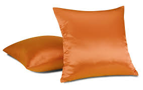 Madura essential pillow casesilk/satin in black, size euro | wayfair 15553. Aiking Home 2 Of Colorful Shiny Satin Euro Shams Pillow Covers 24 By 24 Orange Walmart Com Walmart Com