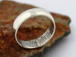 In a way, you are committing yourself to that ring for a large portion of your life, too. 36 Gorgeous Unique Wedding Bands For Every Budget Mens Wedding Rings Fingerprint Ring Wedding Rings Unique