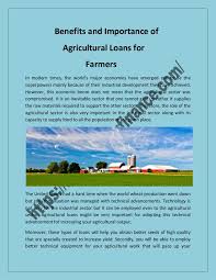 With our home loan calculator, you can estimate what your repayments would be. Benefits And Importance Of Agricultural Loans For Farmers