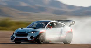 Watch This Ford Mustang Mach E 1400 Prototype Light Up All 7 Motors With Vaughn Gittin Jr Roadshow In 2020 Ford Mustang Mustang Mustang Cobra Jet
