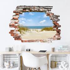 3d Wandtattoo Strand An Der Nordsee Quer 3 4 3d Wandtattoo Wandtattoo Wandtattoos