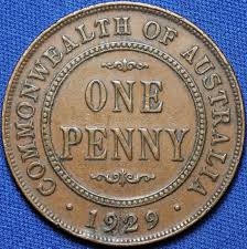 1929 indian obverse australian penny tdk apdc resource