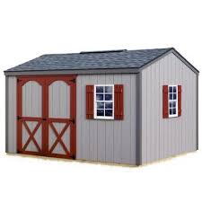 Best Barns Cypress 12 Ft X 10 Ft Wood Storage Shed Kit Cypress 1210 The Home Depot Storage Shed Kits Outdoor Storage Sheds Shed Kits