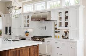 walnut & white traditional kitchen