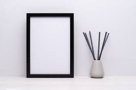 Frame Mockup A4 Black Frame Mockup A4 Frame Mockup Scented Sticks A4 Mock Up Print Frame Mockup Artwork Frame Mockup In 2021 Frame Mockups Photo Art Frame Mockup