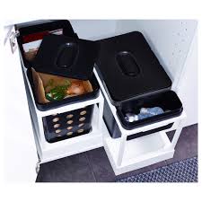 Variera Poubelle De Tri Noir Ikea Poubelle Tri Bacs De Recyclage Poubelle Cuisine Ikea