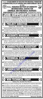 University Of Karachi Jobs 2020 Singh Govt Jobs 2020 Latest In 2020 Jobs In Pakistan Science Biology Administrative Assistant Jobs