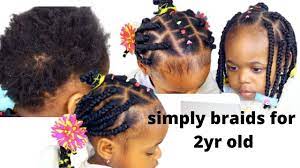 5.3 simple braided hairstyle + bun. Pain Free Braids For Little Girls Hairstyle For Short Hair 2yr Old Toddler Hair Style On 4c Hair Youtube