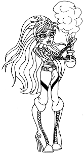 Do you want to be relax and enjoy hours of fun coloring the monster high characters? Ghoulia Yelps Monster High Coloring Page Coloring Pages Monster High Characters Color