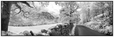 Panoramic Landscape Seatoller The Lake District Cumbria England Infrared Black White Panoramic Images Panoramic Lake District