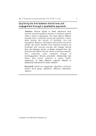 Brand ambassador definition in spanish. Pdf Exploring The Link Between Brand Love And Engagement Through A Qualitative Approach Monica Gomez Suarez Academia Edu