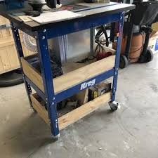 Dust Right Router Table Dust Bucket With Dual Port Welding Table Kreg Router Table Router Table