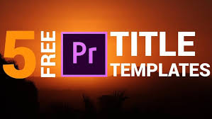 Download the best adobe premiere pro titles. Orange83 5 Pack Free Modern Clean Title Templates For Premiere Pro Mogrt Premiere Bro