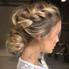 Endless inspiration for loose, tousled curls, elegant updos, and relaxed down 'dos, undone braids, side parts, big barrel curls and mismatched hairstyles for your girls. 25 Chic Bridesmaids Updos For Any Style Weddingomania