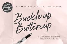 For folks who have opentype capable software : Buckle Up Buttercup Marker Font 370250 Script Font Bundles Pretty Script Fonts Lettering Uppercase And Lowercase Letters