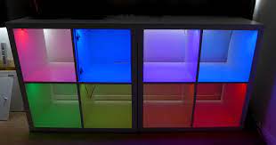 light up ikea kallax cubes using our latest led lighting controller marvel bedroom kallax ikea cube bookshelf