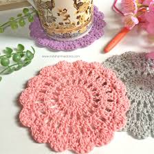 Beda pola jepang dan pola us / europe. Indah Primadona Crochet Wheel Coaster Pattern