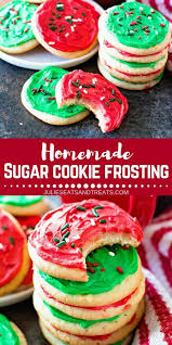 Looking For Easy Holiday Desserts You Can Make For Your Christmas Party Make This Homemade Sugar Homemade Sugar Cookies Sugar Cookie Frosting Cookie Frosting