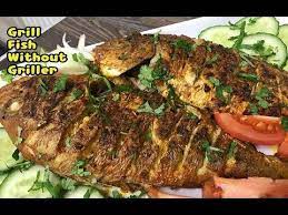 How To Make Grill Fish Without Griller And Oven Spicy Grill Fish By Yasmin S Cooking Youtube How To Cook Fish Cooking Recipes Grilled Fish