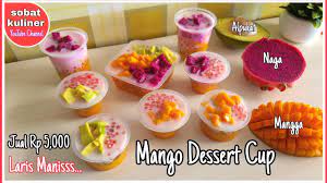Sobat Kuliner Youtube In 2021 Dessert Cups Mango Sago Desserts