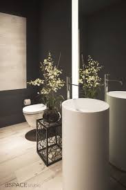 Atrium House Powder Room Guest Bathroom Decor Modern Powder Rooms Modern Bathroom Sink