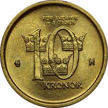 Användningen av sedlar och mynt minskar i samhället. 10 Kronor Carl Xvi Gustaf Sweden Numista