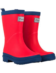 Red Navy Rain Boots