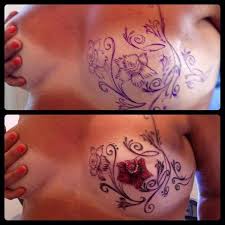 While tattoos pose general health and safety risks to all who get them, breast cancer survivors may be at a slightly higher risk than the general population. Tattoo Works Of Art On The Breast After Mastectomy Gives Back The Self Confidence Cancer World Archive