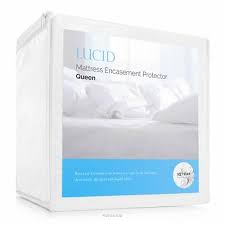 Lucid Zippered Mattress Encasement Bed Bug Waterproof Protector Queen Walmart Com Mattress Encasement Waterproof Protector Waterproof Mattress