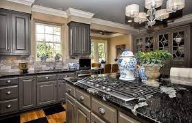 Cabinets and countertops create a pairing—and the goal is to create complimentary or contrasting pairs, depending on your preference. Modern Grey Kitchen Cabinets With Black Granite Countertops Novocom Top
