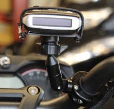 All you need to do is install it on your handlebars: Motorcycle Radar Detector Handlebar Mount With Extension Radarbusters Com