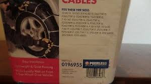 57 Judicious 265 70r17 Peerless Tire Chains Size Chart