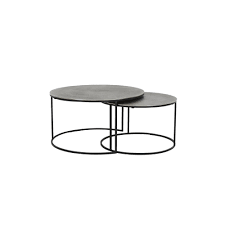 Maybe you would like to learn more about one of these? Light Living 6739119 Coffee Table Set Of 2 61x37 And 76x41cm Rengo Texture Antique Lead Ideas4lighting Sku66192i4l