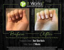 My Personal Results Of Our It Works Hsn Just Two Weeks Difference And My Nails Look Amazing So Much Healthier S Hair Skin Nails It Works Products It Works