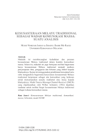 Penerbit psm persatuan sejarah malaysia. Pdf Kesusasteraan Melayu Tradisional Sebagai Wadah Komunikasi Massa Suatu Analisis Traditional Malay Literature As A Medium Of Mass Communication An Analysis