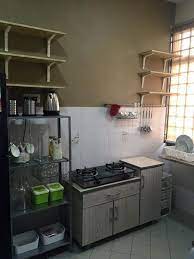 Sentuhan lembutnya, lantai rustic justru membuat dapur tampil lebih segar dan kekinian. 30 Gambar Idea Hias Dapur Bajet Tanpa Kabinet Dapur Sangat Menarik Ilham Dekorasi