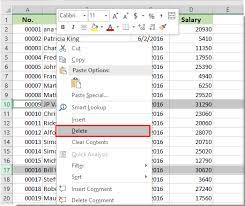 This will delete all the visible rows only. How To Delete Rows If Cell Is Greater Less Than A Certain Value In Excel