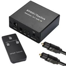 Since the early 80's, a step towards digital audio has been set by the introduction of the compact disc player. Spdif Toslink Cable Optical Digital Audio Splitter 2 In 1 Out Ir Adapter Switch Ebay