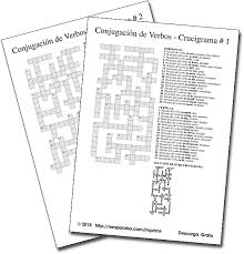 Crucigramas De Los Verbos En Ingles Pasado Y Participio Verbos Irregulares Ingles Crucigramas Verbos En Espanol