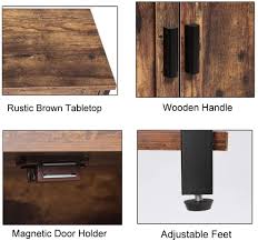 Metal kitchen storage cabinets free standing. Buy Iwell Free Standing Cabinet With 1 Shelf 2 Doors Free Standing Cupboard With Metal Frame Media File Storage Cabinet For Kitchen Entryway Rustic Brown Online In Vietnam B08kzm964b