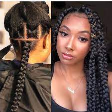 Natural Hair Journey On Instagram Jumbo Braids Box Braids Hairstyles Braids For Black Hair Natural Hair Styles
