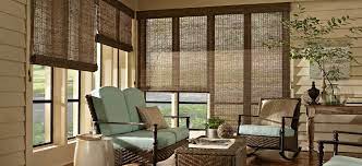Outdoor shades keep your patio or porch cool while savings you money on energy costs. Woven Woods Alta Window Fashions