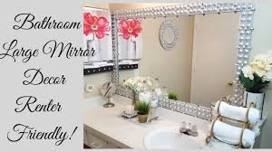 Despite its ethnic style, it was. Diy Renter Friendly Large Bathroom Mirror Design Youtube