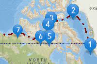 It was expected to provide an alternative and shorter passage from europe to asia, but as the sea is frozen over for most of the year, this route is not very practical. Roald Amundsen Northwest Passage Map Overview