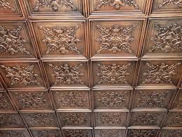 Faux Tin Decorative Ceiling Tiles For Dropped Ceiling Or 3d Wall Paneling Glue Up Drop In 2x2 Grid System Pack Of 10 In Antique Copper In 2020 Pvc Ceiling Pvc Ceiling