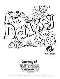 Girl scout daisy pink petal. Girl Scout Promise Coloring Pages Daisies Tumblr